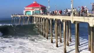 Big waves in Huntington Beach 82714 [upl. by Rich539]