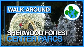 Center Parcs Sherwood Forest Winter Wonderland Walkaround [upl. by Rialb]