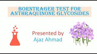 Borntrager Test for Anthraquinone Glycosides [upl. by Kayley]