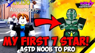 Getting My First 7 Star Unit  F2P Noob to Pro All Star Tower Defense Day 18 [upl. by Ardra]