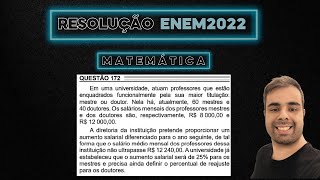 ENEM 2022 Em uma universidade atuam professores que estão enquadrados funcionalmente pela sua maior [upl. by Alleyne]