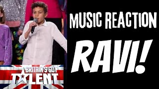 Music Reaction  Brave 8yearold Ravi gets Aleshas Golden Buzzer  BGT 2024 [upl. by Salvucci518]