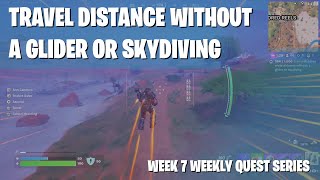 EASILY Travel Distance While Airborne Without a Glider or Skydiving  Fortnite Week 7 Quest Tutorial [upl. by Enohs]