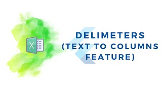 MS Excel Text to Column Delimenters [upl. by Eirod877]