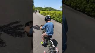 Aprendendo a pedalar 🚲👦🏻💙 Isaka Dam Cycle Park  Yokkaichi Mie 202454 🎌 yandaigo japan [upl. by Linsk]