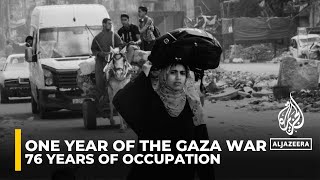 365 Days of Israels war on Gaza 76 years of occupation [upl. by Blumenthal]