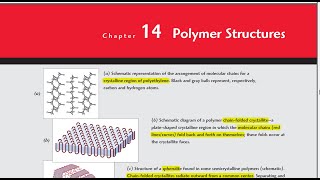 Materials Science amp Engineering  Polymer Structures  Chapter 14 Part 1  WD Callister [upl. by Fan878]