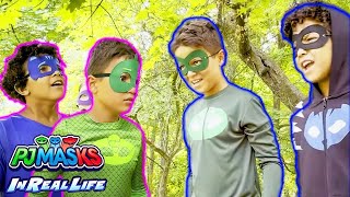 PJ Masks  PJ masks Dobblegangers  Super Heroes  PJ Masks in Real Life  Kids Show [upl. by Ahders]