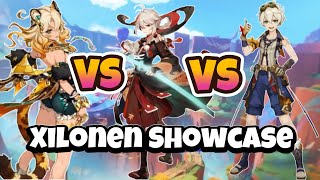 Xilonen vs Kazuha vs BennettBuff Showdown  Xilonen Abyss Showcase  Genshin Impact [upl. by Eidua]