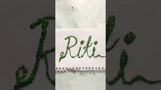 Easy name art 🎨shortvideo drawing easydrawstepbystep glitter calligraphy nameart [upl. by Susanetta393]