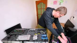 Hypnotic techno jam with DFAM  Quadrantid Swarm  Roland TR8s [upl. by Belshin]