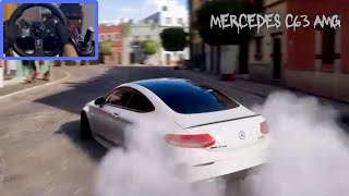 Forza Horizon 5 Mercedes C63 AMG  LOGITECH G920 [upl. by Aihpos251]