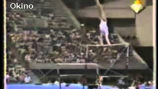 Uneven bars From HB  clear underswing to salto fwd stretched with 12t D [upl. by Olwena]