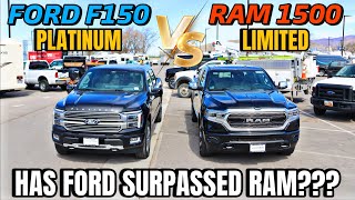 2024 Ford F150 Platinum VS RAM 1500 Limited Has Ford Finally Surpassed The RAM [upl. by Haianeb596]