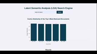 Latent Semantic Analysis LSA Search Engine [upl. by Gunner]