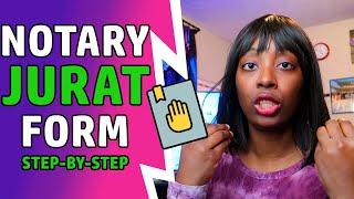 How to Notarize a Jurat Form  Step By Step [upl. by Jala]