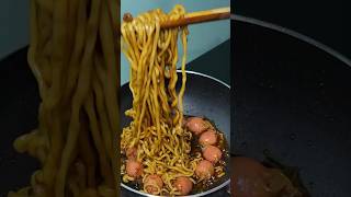 black bean fire noodles shortsasmr cookingnoodlesnoodlesrecipeviral trendingfyp [upl. by Yezdnil139]