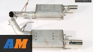 20112014 Mustang BBK Exhaust Sound Clip Varitune Axle Back 50L V8 GT Review [upl. by Lareine838]