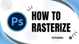 How to rasterize a layer in Photoshop [upl. by Dalia959]