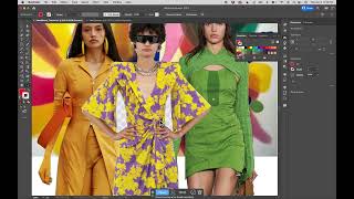 Full Tutorial Create a Fashion Mood Board in Adobe Illustrator [upl. by Etakyram]