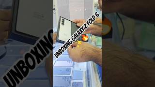 Unboxing Galaxy Z Fold 6 Shadow Silver ✨ samsung galaxyzfold6 trending shorts short [upl. by Ztirf]