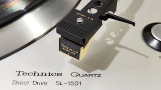 Technics EPC205CII H 205CIIX stylus on Technics SL1501 turntable working video [upl. by Hausner]