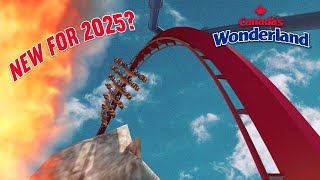 Canadas Wonderland NEW For 2025 Wing Coaster Concept 4K [upl. by Ratib]