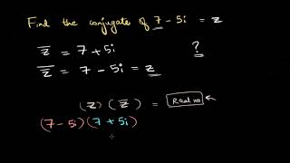 Complex number conjugates Hindi [upl. by Annekcm]