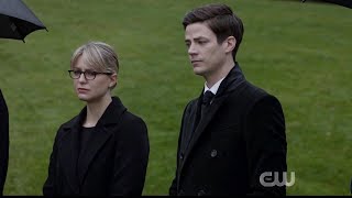 Arrow 8x10 Oliver Queens Funeral Scene 2 [upl. by Kamillah]