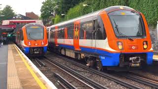 London overground trains at Kensal Green station [upl. by Akenot]