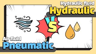 6 differences between Pneumatic and Hydraulic Animation  Sub [upl. by Esorylime]