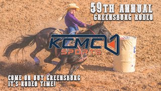 59th Annual Greensburg Rodeo 2024 Saturday Night [upl. by Sunday]