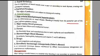 Epistaxis ENT [upl. by Cronin]