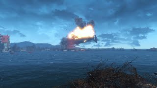 Fallout 4 Destruction du Prydwen Milicien [upl. by Hsinam643]