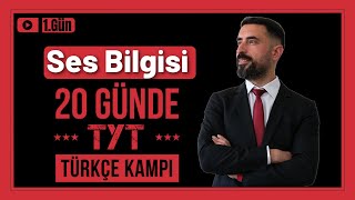 Ses Bilgisi Ses Olayları  Etkinlik ve Soru Çözümü 📌 20 Günde TYT TÜRKÇE Kampı 2025 PDF 1Gün [upl. by Llemrej]