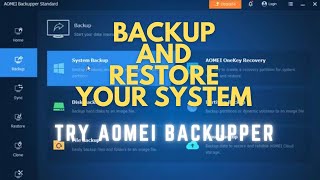 create a bootable USB using AOMEIrestore a system backup for Windows 10 using AOMEI [upl. by Ahsirahc982]