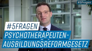 5Fragen zum Gesetz zur Reform der Psychotherapeutenausbildung [upl. by Satsoc384]