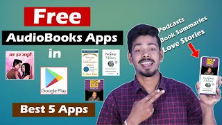 Free Audiobook apps  Best 5 Audiobook Apps in Play Store [upl. by Ahsuatan]