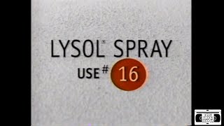 Lysol Disinfectant Spray Commercial  1995 [upl. by Law]