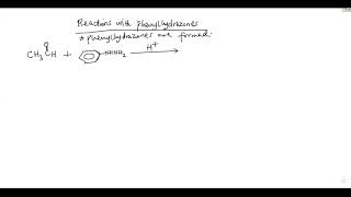 REACTION OF CARBONYL COMPOUNDS WITH PHENYLHYDRAZINE AND BRADYS REAGENT LESSON 4 [upl. by Meldoh]