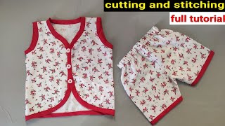 new born baby dress cutting and stitching  jhabla cutting and stitching  newborn baby dress making [upl. by Macur]