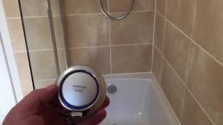 How an Aqualisa shower amp bath filler work with remote [upl. by Nadaha641]