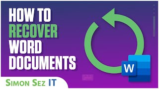 How to Recover Word Documents [upl. by Ebbie237]