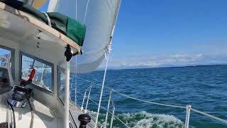 Kora Rustler 36 for sale View of mainsail rustler36couk [upl. by Rech]