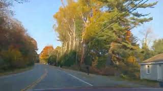 Autumn Colors Driving through Camden Maine [upl. by Pansir]