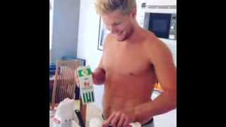 Gabriel Landeskog Making Pancakes [upl. by Inneg]