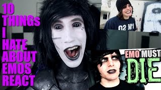 Goth Reacts to 10 Things I Hate About Emos Onision [upl. by Errised]