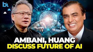 AI Revolution Jensen Huang And Mukesh D Ambani Discuss India’s Role At NVIDIAS AI Summit [upl. by Eisiam]