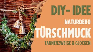 Weihnachtsdeko selbst gemacht Schnelle und einfache Wanddekoration mit Naturmaterialien 🌿✨ [upl. by Adnyc]