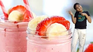 Strawberry banana smoothie recipe for iftar Ramzan Special recipes [upl. by Morra]